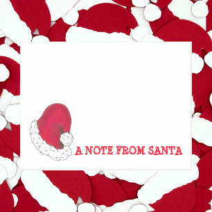 Bloco Post-it Nota Do Natal Secreto Papai Noel Feriado Vermelho