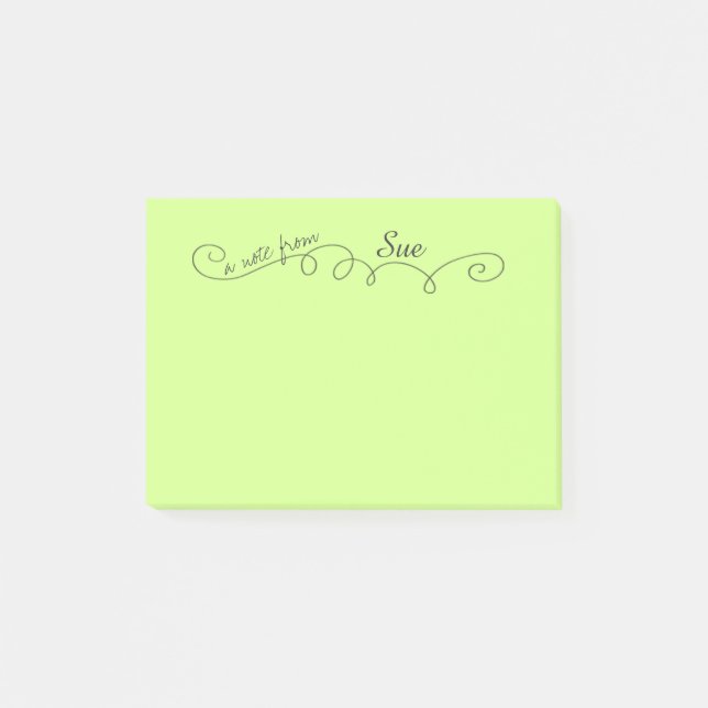 Bloco Post-it Nota feita sob encomenda do Cargo-it® de Swirly (Frente)