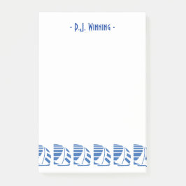 Bloco Post-it Notas adesivas de veleiros deco Blue Racing