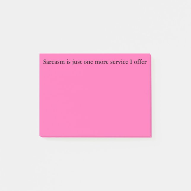 Bloco Post-it Notas agressivas passivas (Frente)