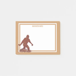Bloco Post-it Notas de Bigfooter do Bigfoot Walking Sasquatch
