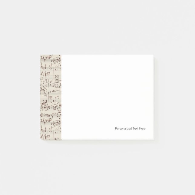 Bloco Post-it Notas de música (Frente)