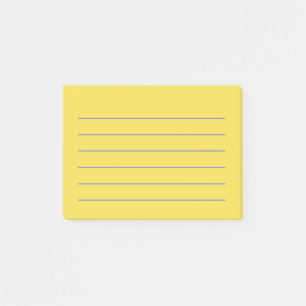 Bloco Post-it Notas de post-it amarelas alinhadas