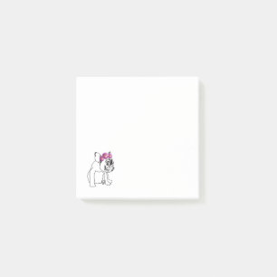 Bloco Post-it Notas de post-it bonitos do cão do bebê do