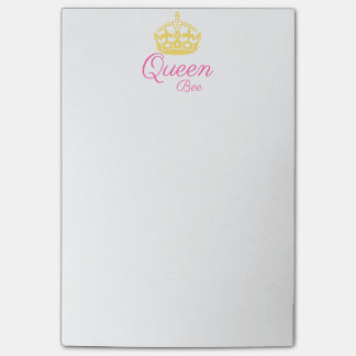 Bloco Post-it Notas de post-it da abelha de rainha