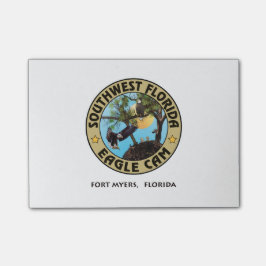Bloco Post-it Notas de post-it de Logo'ed da came de SWFL Eagle