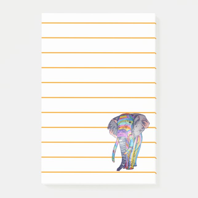 Bloco Post-it Notas de post-it de Rainbowphant (Frente)