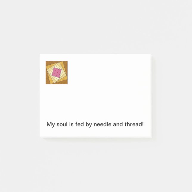 Bloco Post-it Notas de post-it do bloco da edredão (Frente)