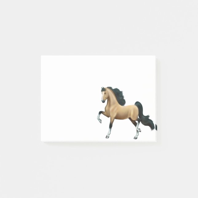Bloco Post-it Notas de post-it do cavalo de Saddlebred Gaited do (Frente)