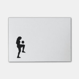 Bloco Post-it Notas de post-it do futebol
