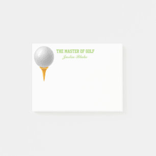 Bloco Post-it Notas de post-it do golfe