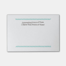 Bloco Post-it Notas de post-it interessantes do ponto de vista