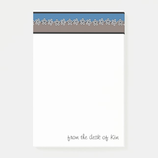 Bloco Post-it Notas de post-it personalizadas (Frente)