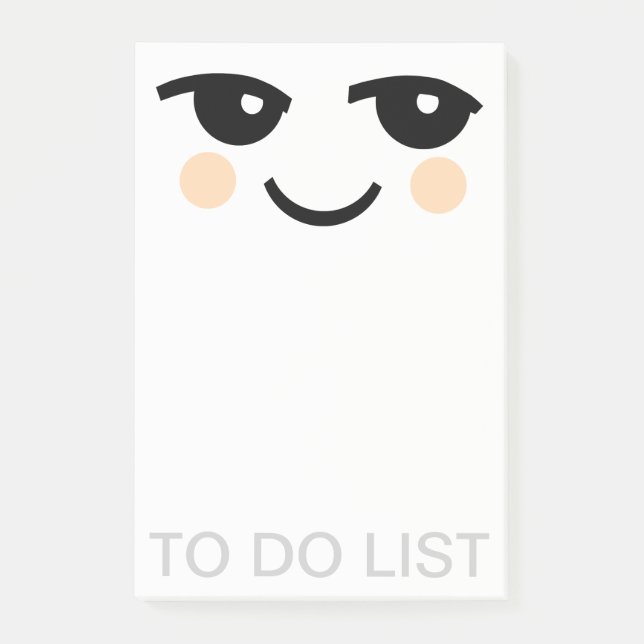 BLOCO POST-IT NOTAS DE POSTA ROSTO BONITAS (Frente)