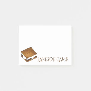 Bloco Post-it Notas de Posto do Summer Camp Custom Smore S'mores