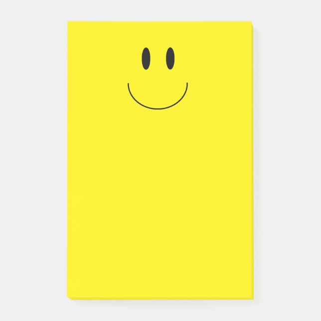 Bloco Post-it Notas de Posto "Happy Face" (Frente)