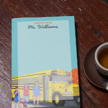 Notas de Posto personalizadas do professor de ônib