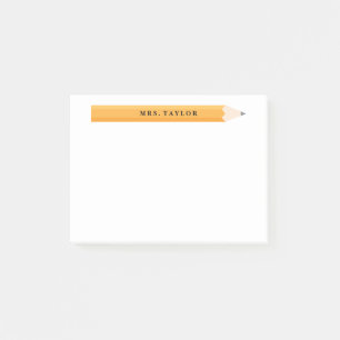 Bloco Post-it Notas de Posto personalizado do professor