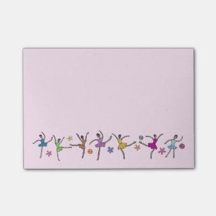 Bloco Post-it Notas do Cargo-it® da dança da bailarina