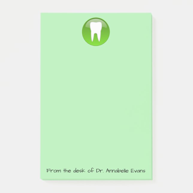 Bloco Post-it Notas do dentista (Frente)