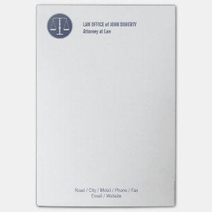 Bloco Post-it Notas do ESCRITÓRIO DE ADVOGADOS