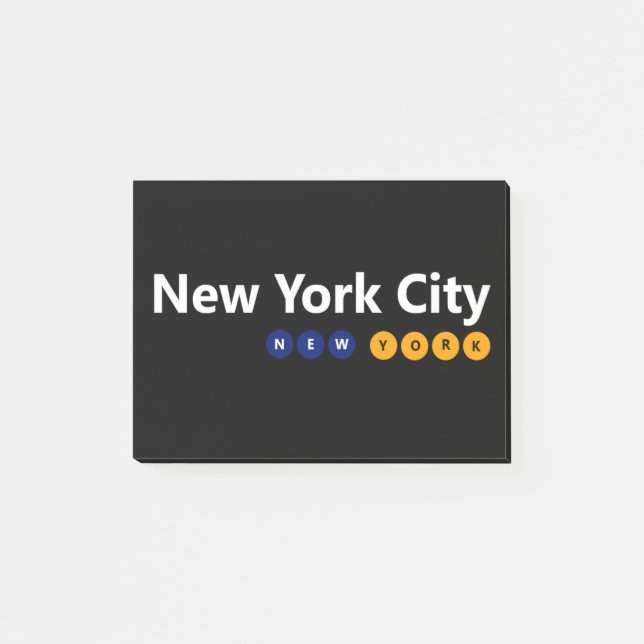 Bloco Post-it Notas do Nova Iorque, New York Post-it® (Frente)