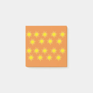 Bloco Post-it Notas do Posto amarelo-amarelo-sol