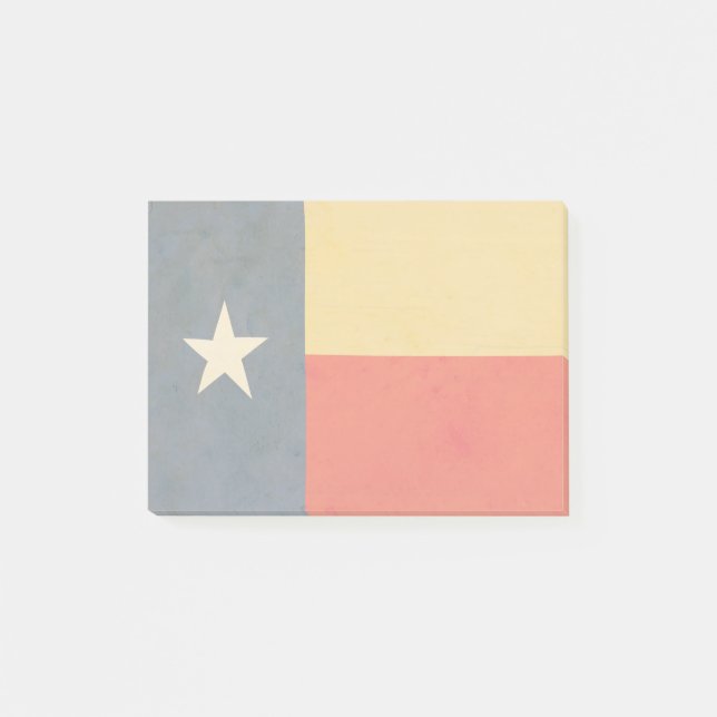 Bloco Post-it Notas do Posto It do Texas Flag Lone Star (Frente)