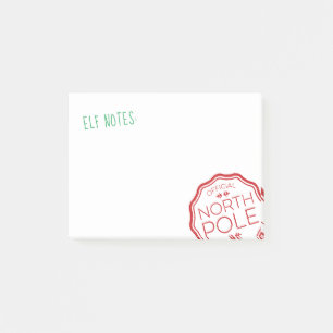 Bloco Post-it Notas Oficiais Do Elf Postam