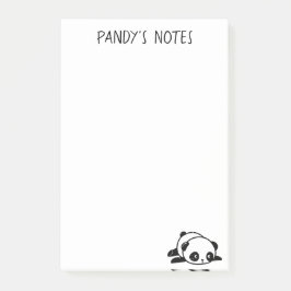 Bloco Post-it Notas Panda Bear Pós-it® preguiçoso 4 x 6