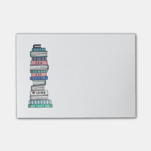 Bloco Post-it Notas pegajosas de amor de Bookstack