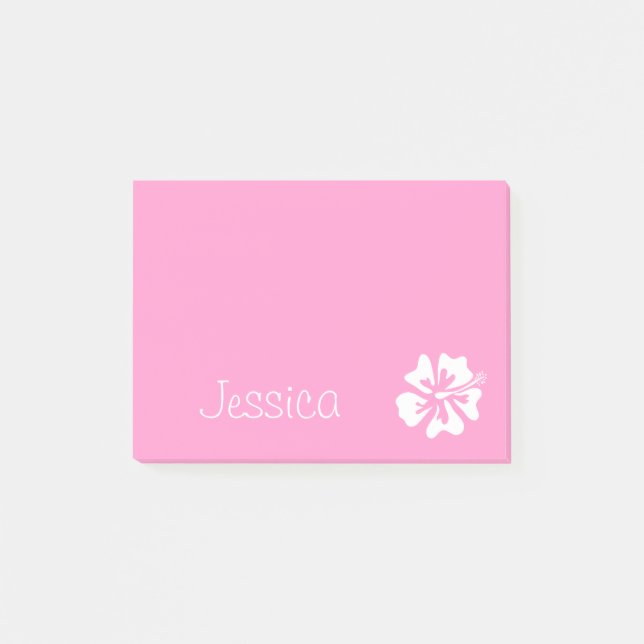 Bloco Post-it Notas personalizadas do Post-it® | Flor de hibisco (Frente)
