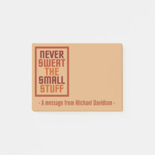 Bloco Post-it Notas personalizadas motivacionais