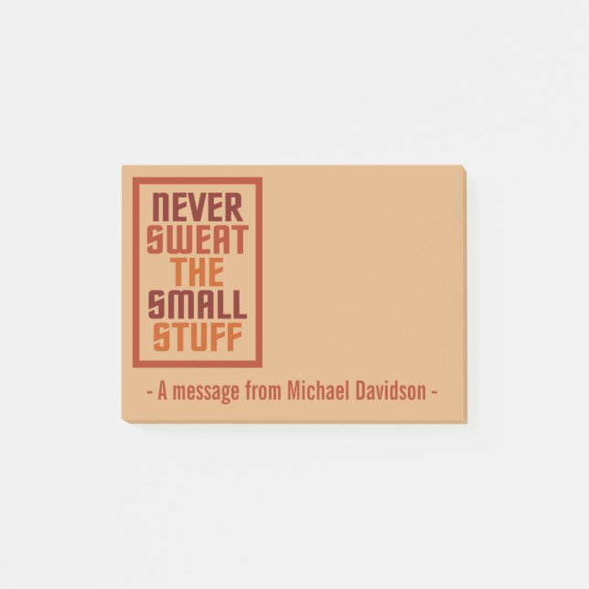 Bloco Post-it Notas personalizadas motivacionais (Frente)