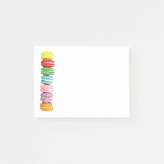 Bloco Post-it Notas pós-it® de macarões (Frente)