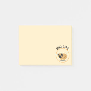Bloco Post-it Notas Post-it® Vida de Cachorro Pug