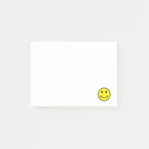 Bloco Post-it Notas retros do Cargo-it® do sorriso do amarelo d