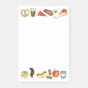 Bloco Post-it NYC Nova Iorque Comida Foodie Posta