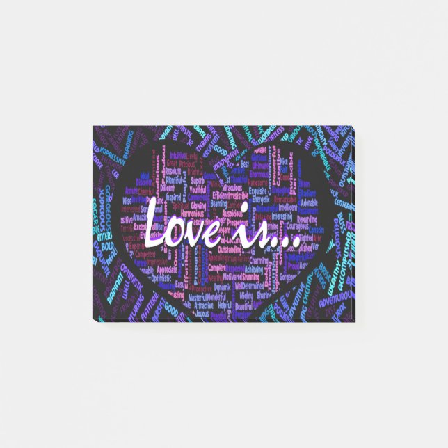 Bloco Post-it O amor é… (Frente)