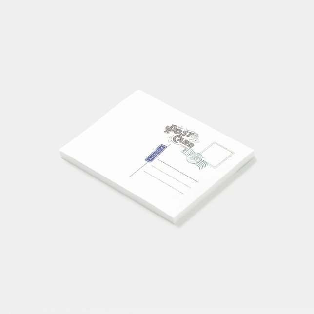 Bloco Post-it O Cargo-it® da parte traseira do cartão nota 4 x 3 (Inclinado)