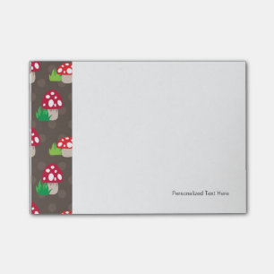 Bloco Post-it o cogumelo caçoa o teste padrão