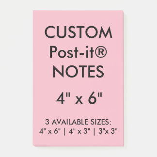 Bloco Post-it O costume personalizou 4" x 6" vazio das notas do