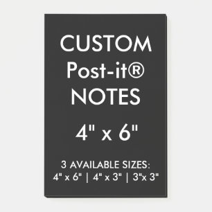 Bloco Post-it O costume personalizou 4" x 6" vazio das notas do