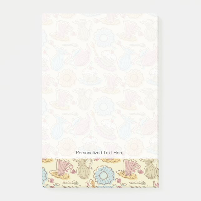 Bloco Post-it O desenho da mão torna côncavas silhuetas (Frente)