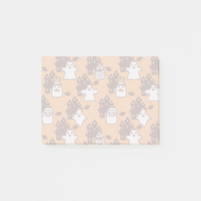 Bloco Post-it O Dia das Bruxas assombrou casas (Frente)