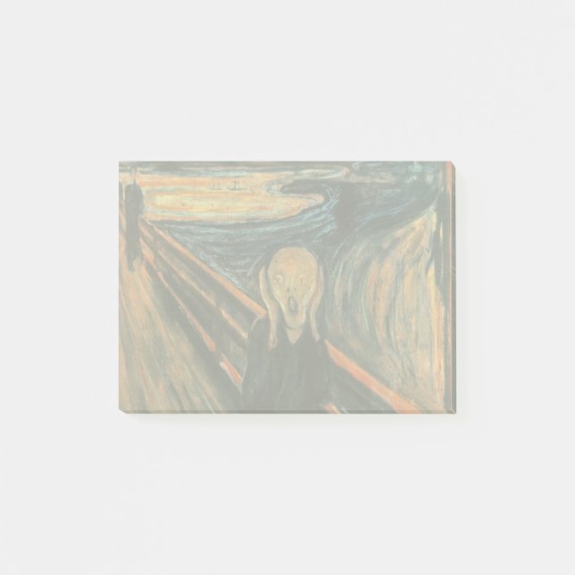 Bloco Post-it O Gritar Edvard Munch Modern Expressionist Art (Frente)