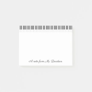 Bloco Post-it O piano personalizado fecha instrumentos