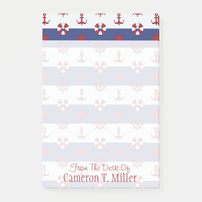 Bloco Post-it O teste padrão de bandeira dos Estados Unidos (Frente)