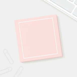 Bloco Post-it O vazio cora rosa e branco