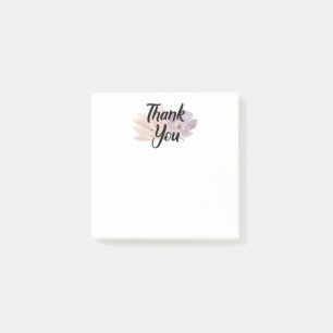 Bloco Post-it Obrigado Favor Floral